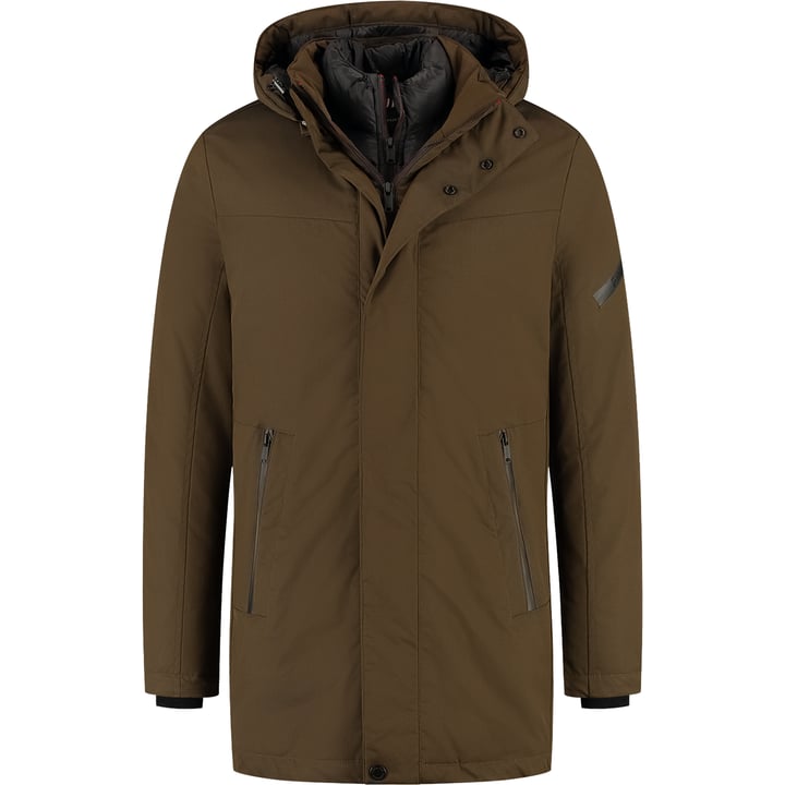 Jas met windstopper en capuchon FINNMARK Bruin