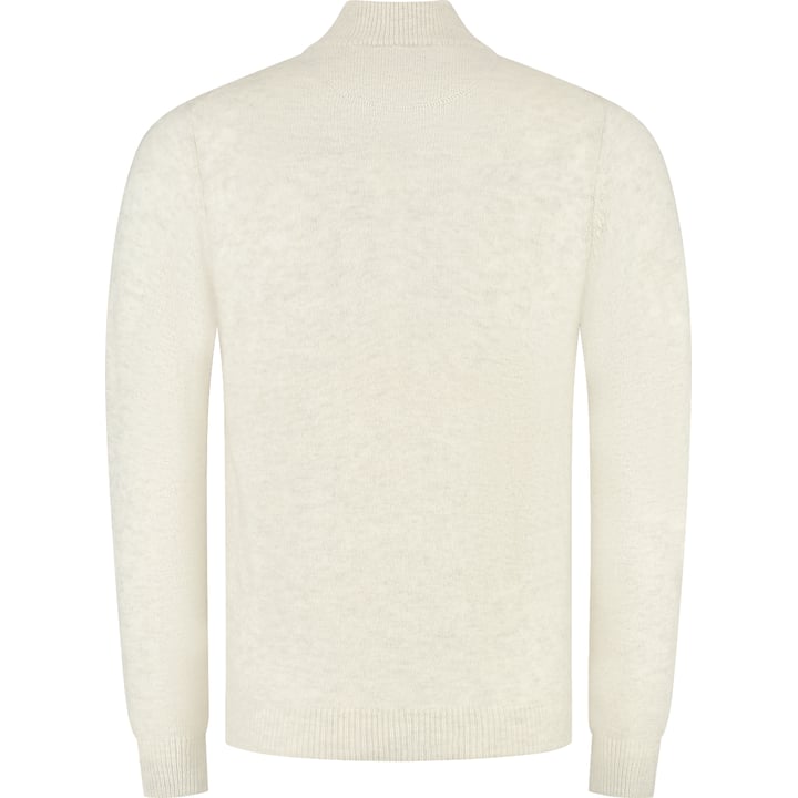 Vest lamswol patroon met rits Baileys Beige