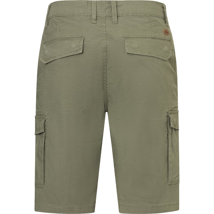 Sea Barrier Bermuda korte broek cargo met print en klepzakken Mosgroen