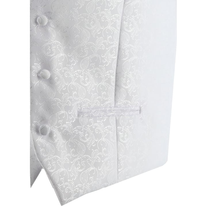 Koop Galagilet, stropdas en pochette jacquard geweven wit voor slechts  € 139,95 bij Henk ter Horst herenmode