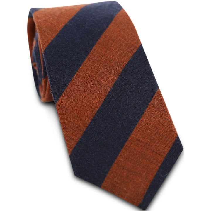Koop Profuomo tie wool print rust roest voor slechts  € 69,95 bij Henk ter Horst herenmode