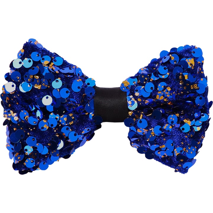 Henk ter Horst glitter pailletten vlinderstrik Blauw