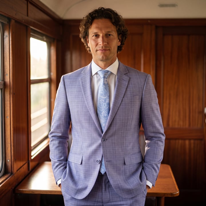 Koop Henk ter Horst 2-delig herenkostuum geruit Blauw voor slechts  € 299,95 bij Henk ter Horst herenmode