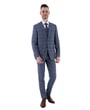 Koop Ruit slim fit ijs grijs 3-delig kostuum voor slechts  € 399,95 bij Henk ter Horst herenmode