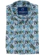 Koop GCM originals overhemd korte mouw diverse bladeren print Groen voor slechts  € 29,95 bij Henk ter Horst herenmode