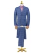 Koop Henk ter Horst 3-delig heren ruitkostuum Blauw voor slechts  € 199,95 bij Henk ter Horst herenmode