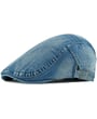 Stoere denim flat cap pet in spijkerstof Blauw