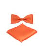 Koop Vlinderstrik met glanssatijnen afwerking Oranje voor slechts  € 29,95 bij Henk ter Horst herenmode