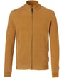 Baileys vest met rits structuur Okergeel