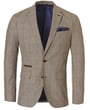 Henk ter Horst ruimvallend geruit cobert Beige