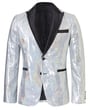 Henk ter Horst Feestcolbert paillet iriserend glanzend glitter reflecterend tuxedo jacket discobaleffect smoking colbert met opgesneden revers Multi
