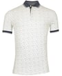 Baileys stretch poloshirt met korte mouw en cirkeltjes print Groen