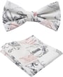 Henk ter Horst 100% katoenen vlinderstrik met patchwork historisch print Beige