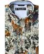 Koop Henk ter Horst 100% katoenen overhemd met lange mouw en chinoiserie dierenrijk Beige voor slechts  € 79,95 bij Henk ter Horst herenmode