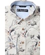 Koop Henk ter Horst 100% katoenen overhemd met lange mouw en chinoiserie zwaluwen Ivoor voor slechts  € 79,95 bij Henk ter Horst herenmode