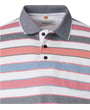 Redmond big men herenpolo met borstzak two tone gestreept Rood