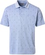 Redmond big men herenpolo met borstzak zeilbootjes two tone Blauw