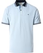 Redmond big men herenpolo katoen two tone gemeleerd Lichtblauw