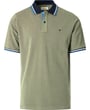 Redmond big men herenpolo katoen two tone gemeleerd Olijfgroen