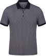 Polo stretch print blokjes Baileys Lichtblauw