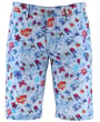 Henk ter Horst chino bloemen print short blauw