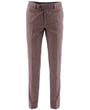 Hippe wollen slim fit broek rood gemêleerd
