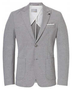 Koop Henk ter Horst slim-fit colbert Mix & Match onderdeel tricot Lichtgrijs voor slechts  € 189,95 bij Henk ter Horst herenmode